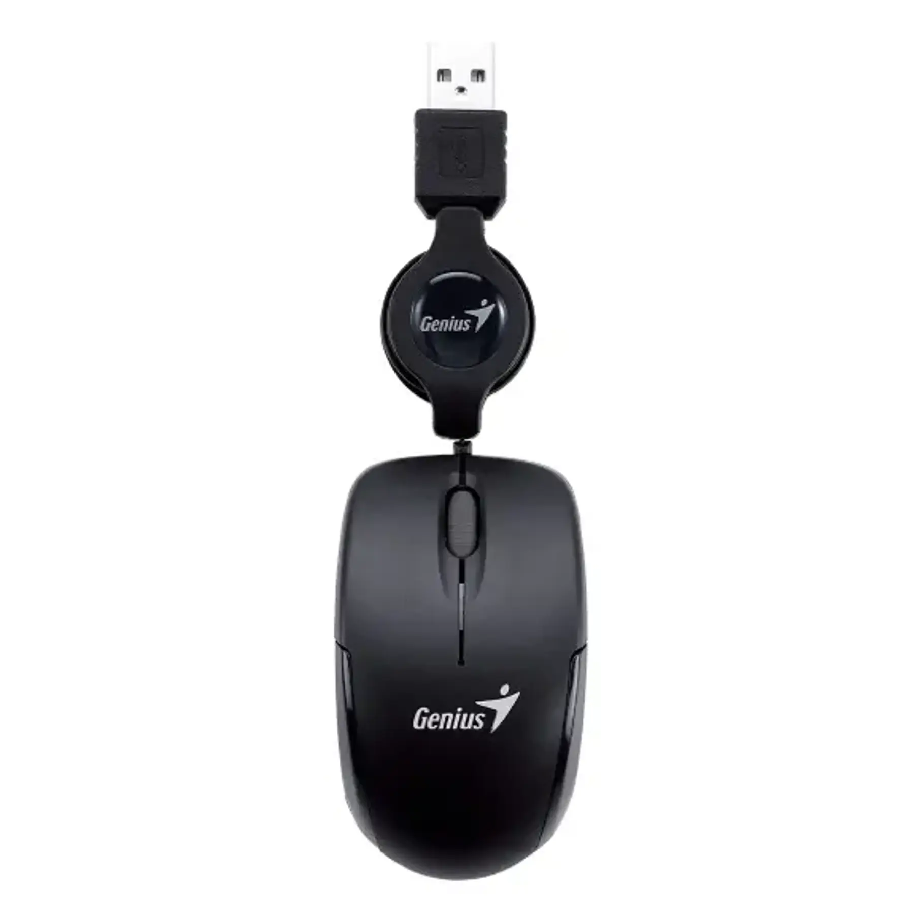 Mouse Mini Genius Micro Traveler V2 Negro USB Retráctil para Windows y Mac 2
