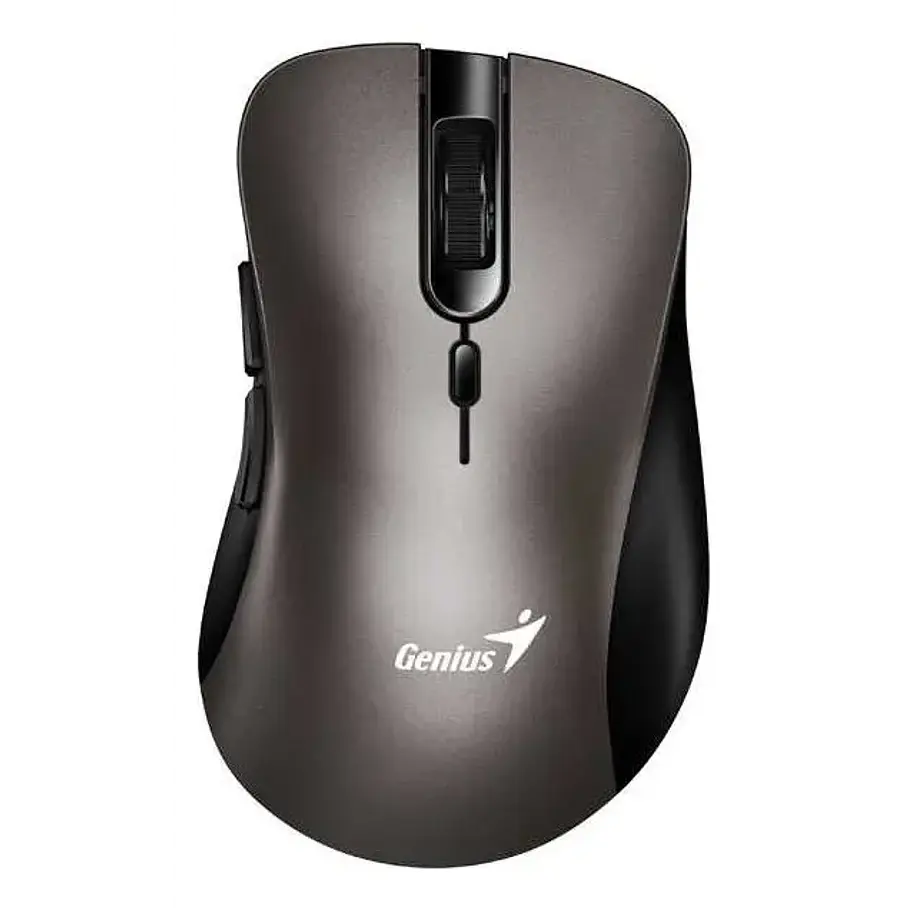 Mouse Inalámbrico Genius Ergo 8100s Ai Copilot 2.4ghz 1600dp Color Gris Plateado 1