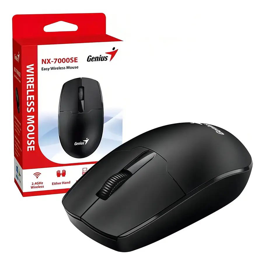 Mouse Genius Nx-7000se Negro Inalámbrico 1200 dpi 6