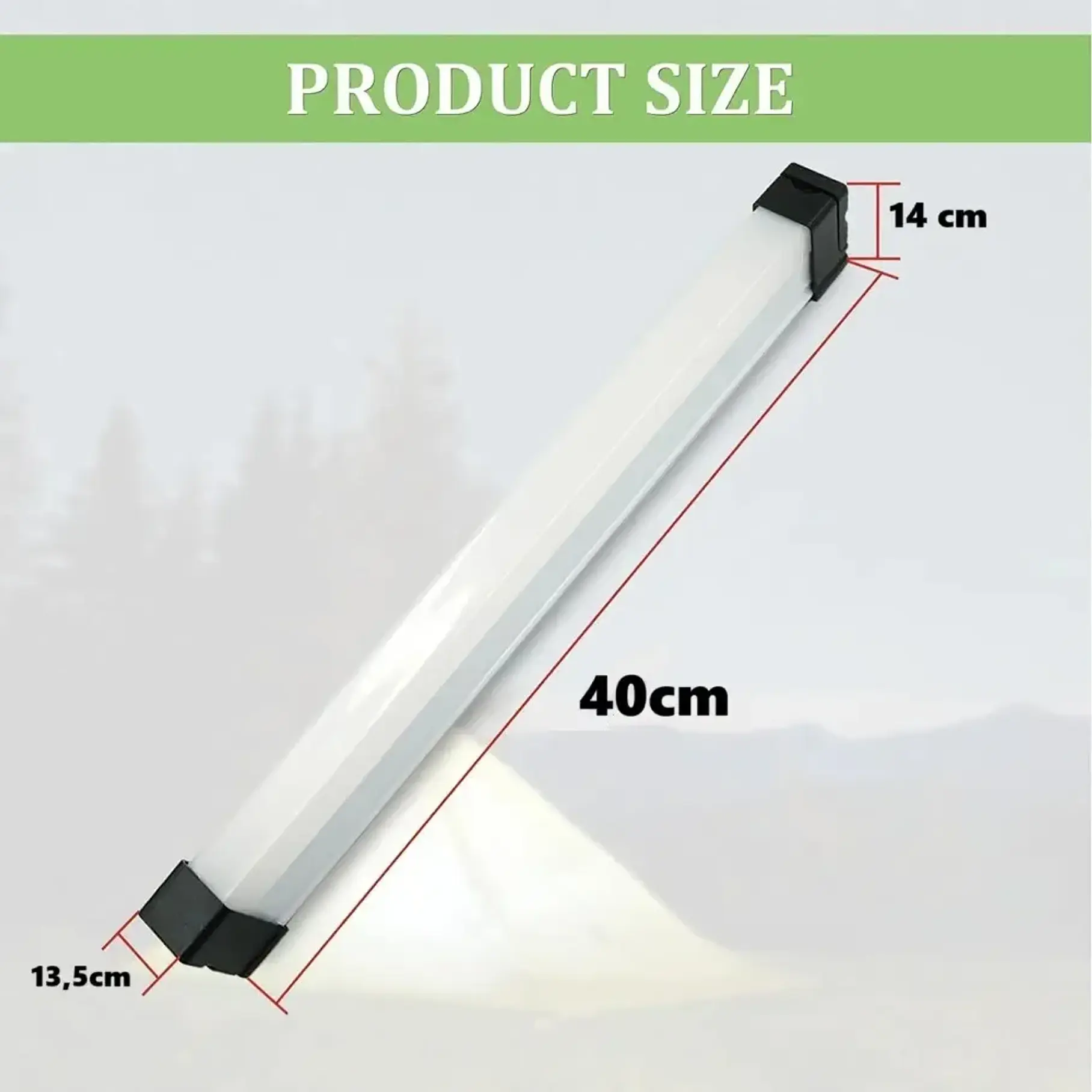 Lampara Barra Led Solar Emergencia Recargable Portátil Imán Luz Roja Y Azul Alterna 4