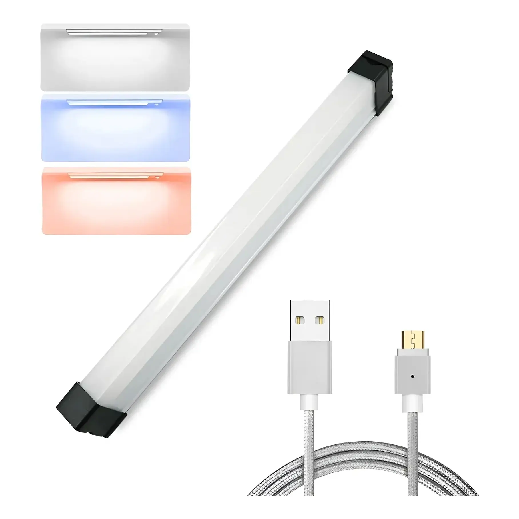 Lampara Barra Led Solar Emergencia Recargable Portátil Imán Luz Roja Y Azul Alterna 1