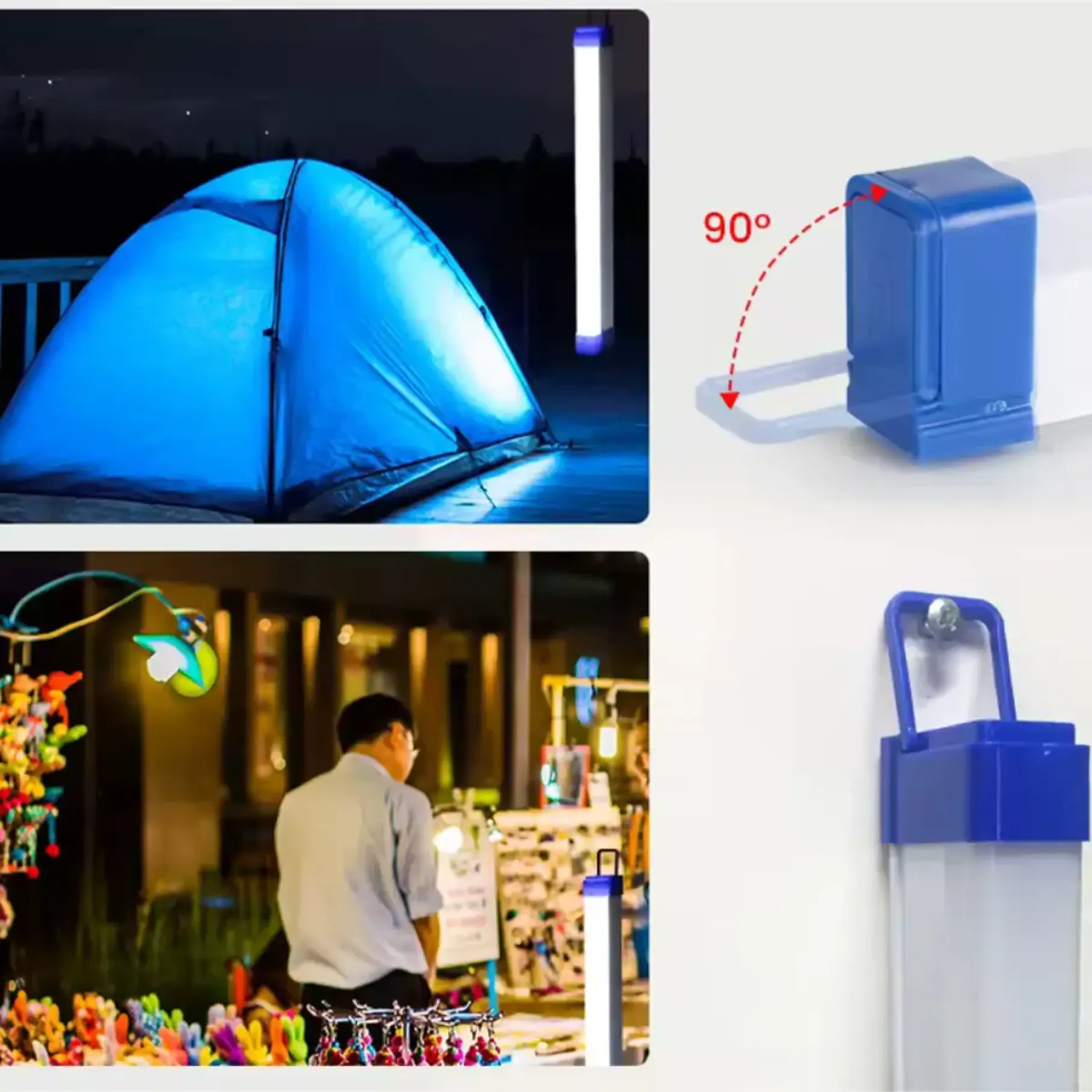 Barra Led Luz Blanco Lámpara Emergencia Barra Led Portátil Multiuso 50 cm 60w 2