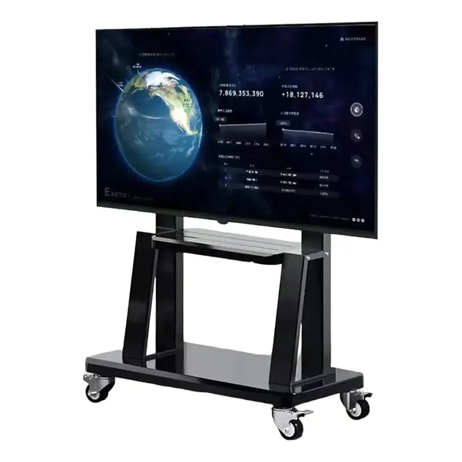 Soporte Tv 32 A 65 Pedestal Soporte Stand Movil 2RL Con Ruedas Oficina Home Habitación Multifuncional   5