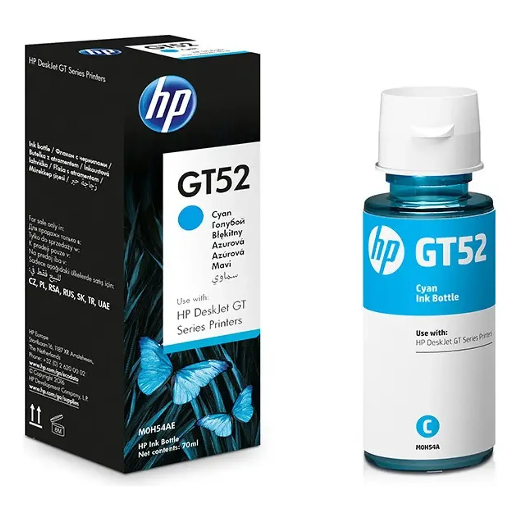 Tinta HP GT52 Tinta De Impresora Cian 70ml 1