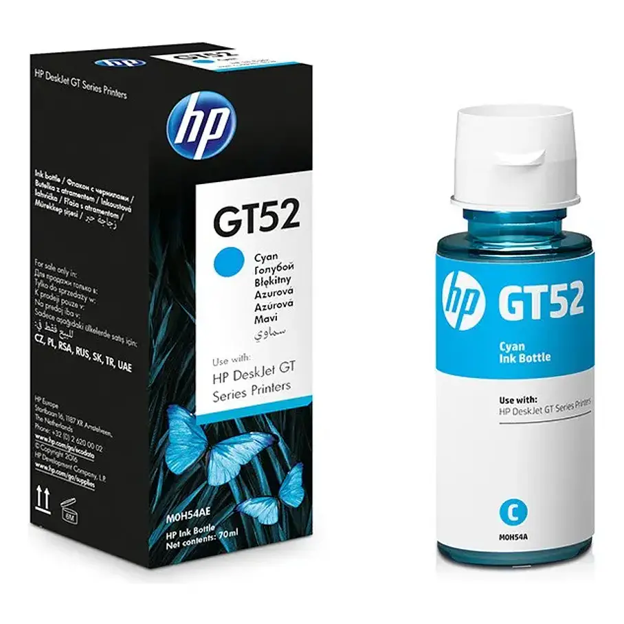 Tinta HP GT52 Tinta De Impresora Cian 70ml 1