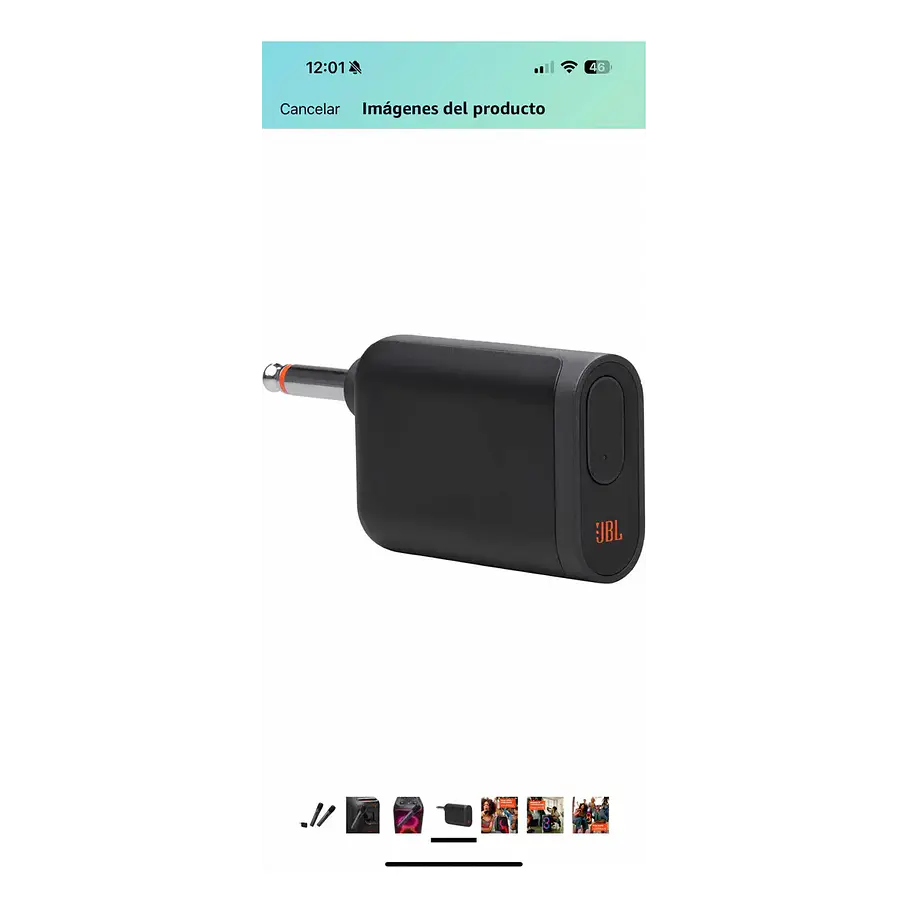 Micrófono Jbl Partybox Inalámbrico X 2 Recargable Color Negro 6
