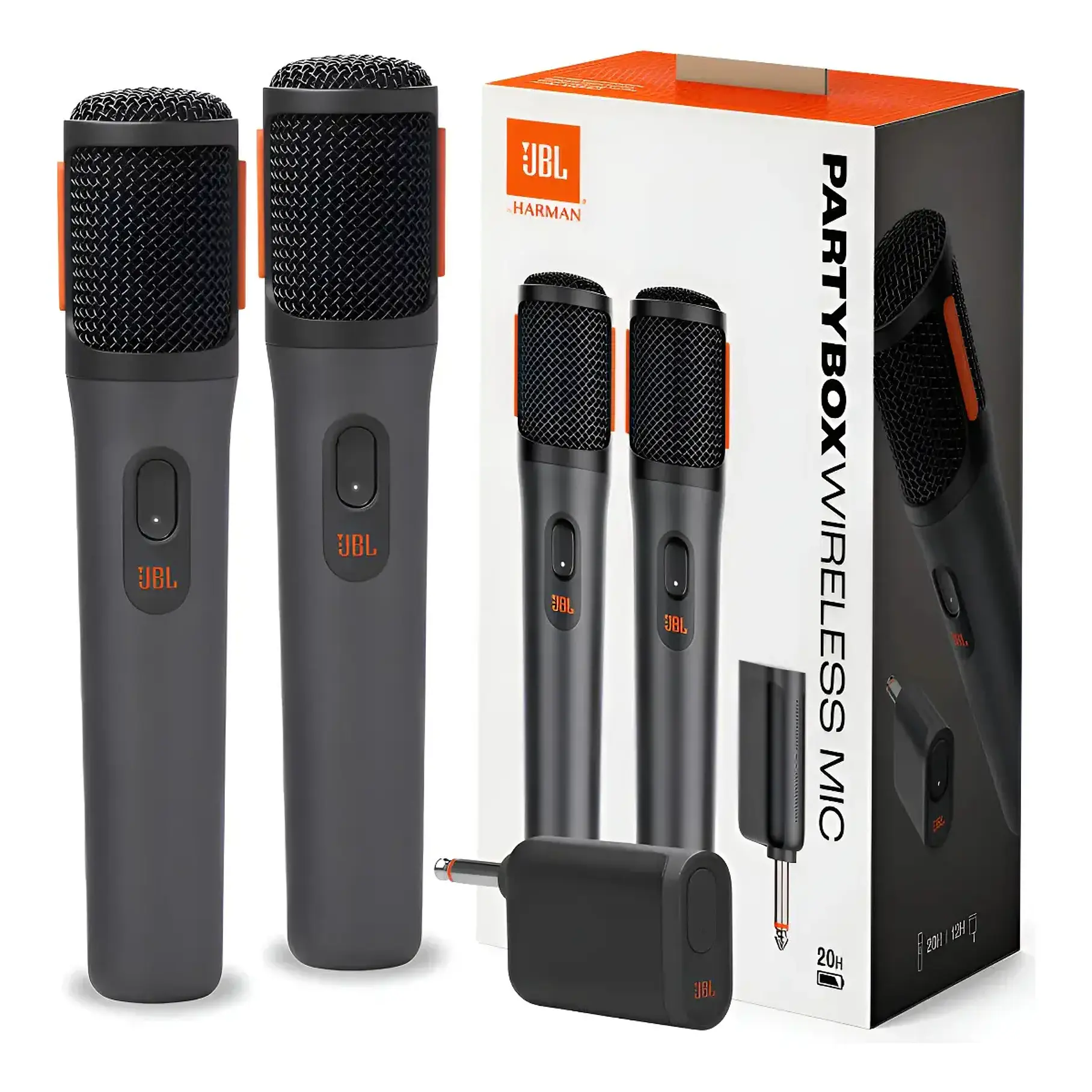 Micrófono Jbl Partybox Inalámbrico X 2 Recargable Color Negro 1