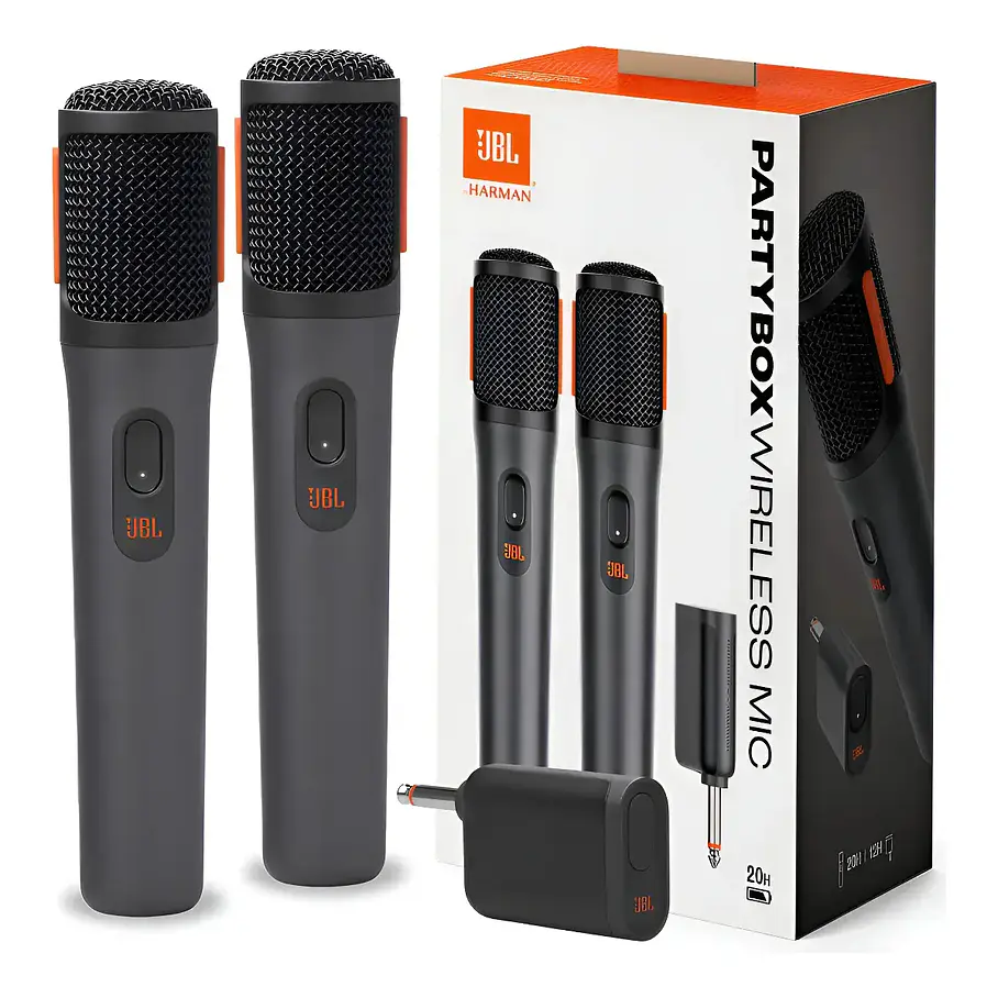 Micrófono Jbl Partybox Inalámbrico X 2 Recargable Color Negro 1