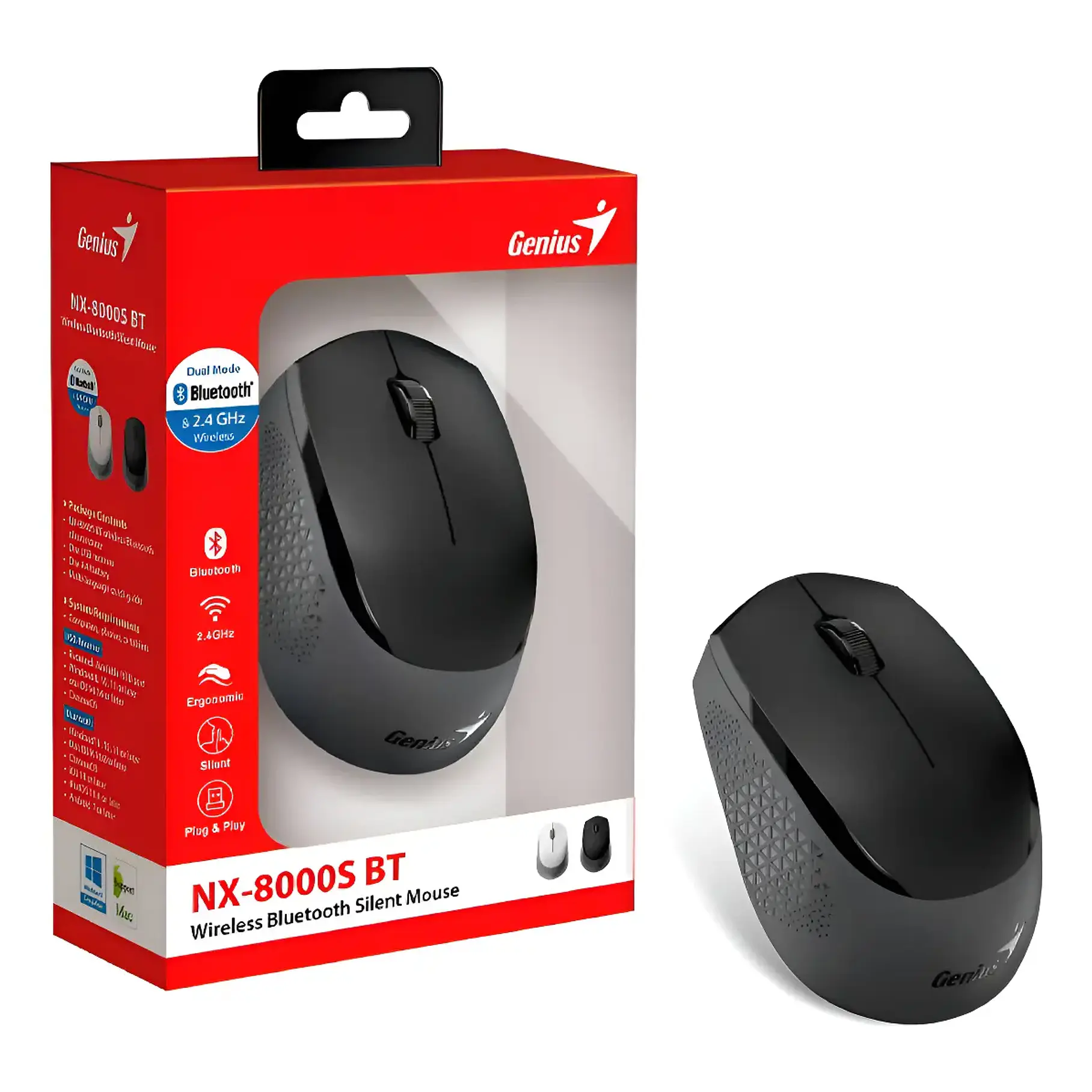 Mouse Inalámbrico 2,4ghz + Bluetooth Genius Nx-8000s Bt Genius 4