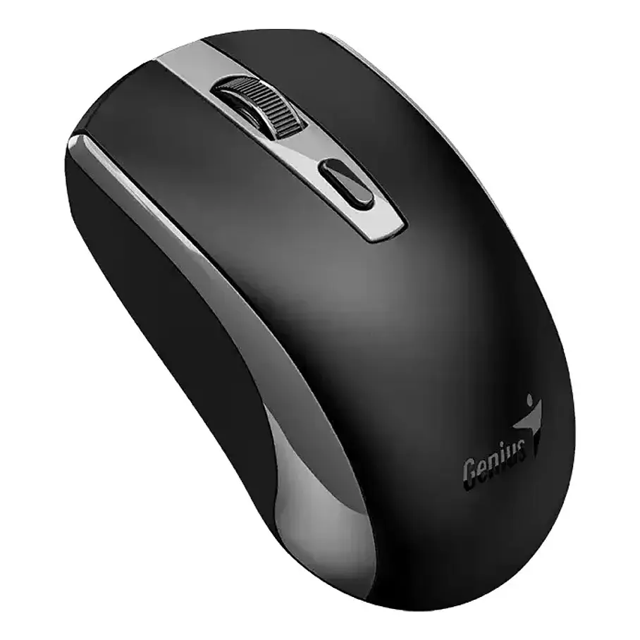 Mouse Genius Inalámbrico Eco - 8150 Recargable Gris/Negro/Rojo Copilot  1