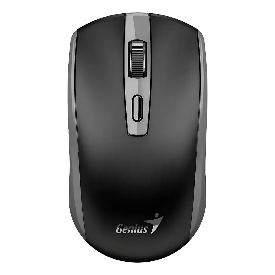 Mouse Genius Inalámbrico Eco - 8150 Recargable Gris/Negro/Rojo Copilot  2