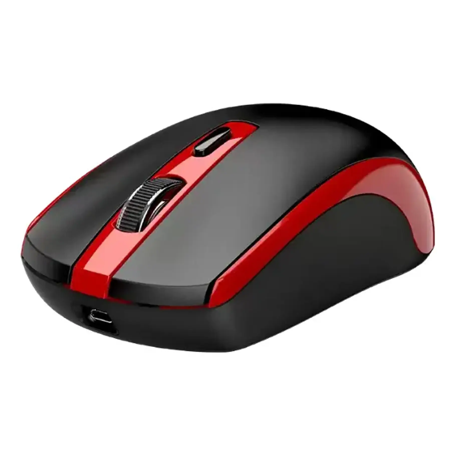 Mouse Genius Inalámbrico Eco - 8150 Recargable Gris/Negro/Rojo Copilot  3
