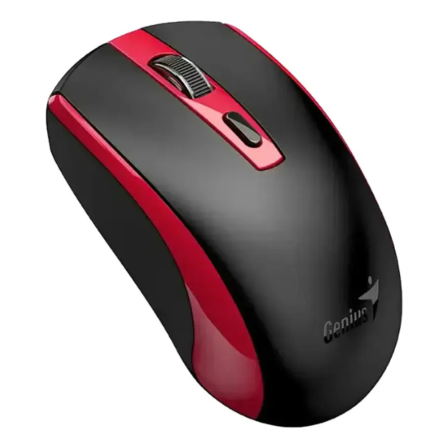 Mouse Genius Inalámbrico Eco - 8150 Recargable Gris/Negro/Rojo Copilot  5