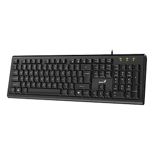 Teclado Cable Usb Resistente A Derrames Genius Kb-113 Negro AI Copilot 