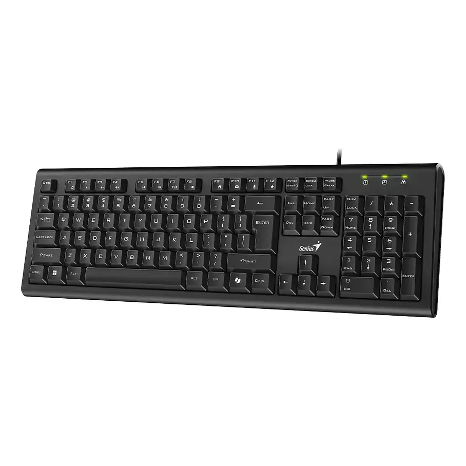 Teclado Cable Usb Resistente A Derrames Genius Kb-113 Negro AI Copilot  2
