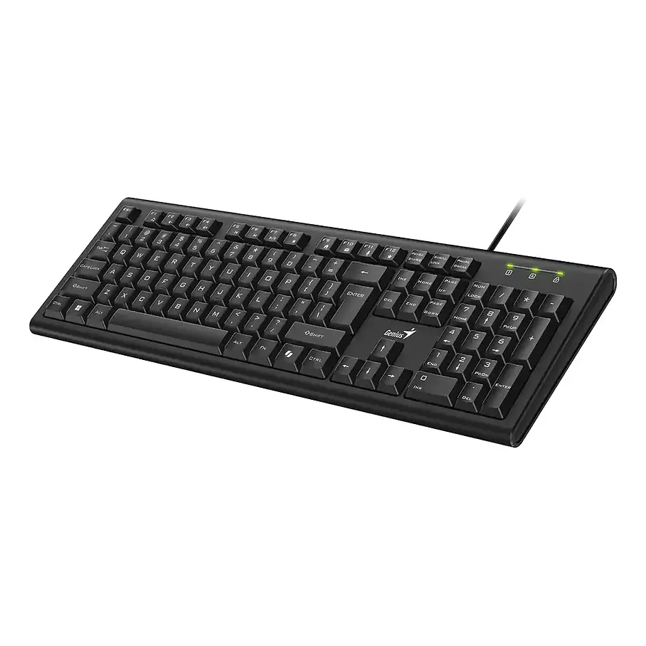 Teclado Cable Usb Resistente A Derrames Genius Kb-113 Negro AI Copilot  4