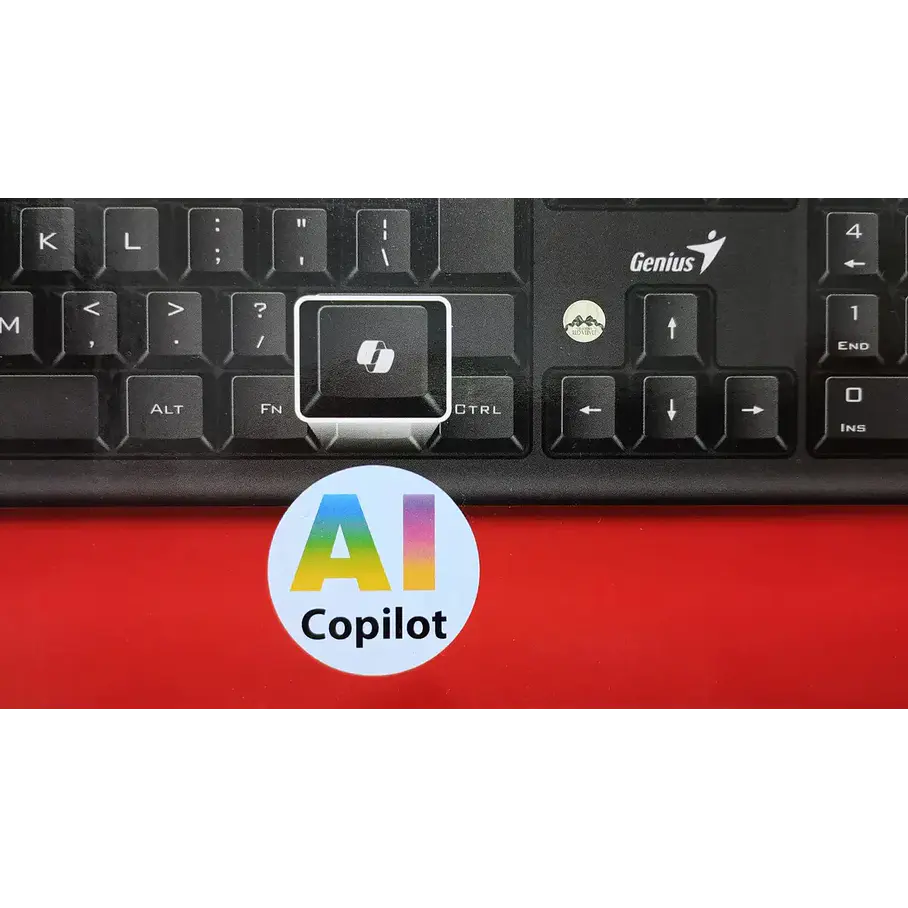 Teclado Cable Usb Resistente A Derrames Genius Kb-113 Negro AI Copilot  6