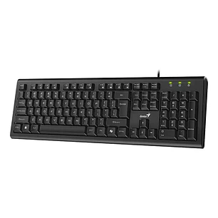 Teclado Cable Usb Resistente A Derrames Genius Kb-113 Negro AI Copilot 