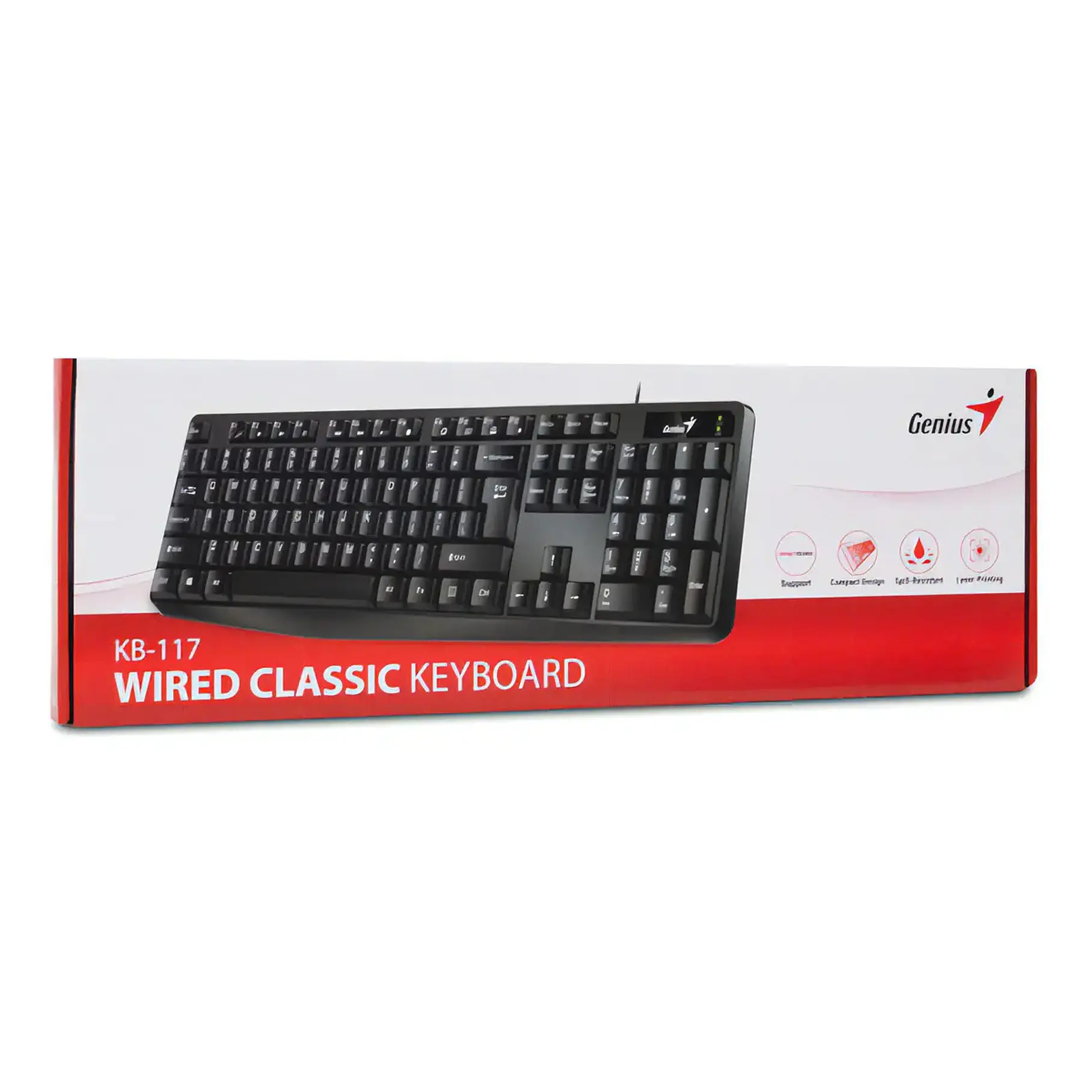 Teclado Genius KB-117 de Membrana Con Pad Numérico Español 6