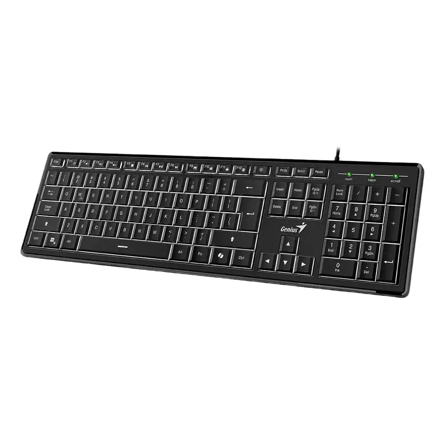 Teclado Genius Slim Star 820 Teclado Negro Idioma Español Latinoamérica 1