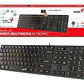 Teclado Genius SlimStar QWERTY Membrana Español Color Negro Con Luz BLACK-SLIMSTAR 126 - Miniatura 8