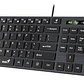 Teclado Genius SlimStar QWERTY Membrana Español Color Negro Con Luz BLACK-SLIMSTAR 126 - Miniatura 6