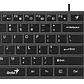 Teclado Genius SlimStar QWERTY Membrana Español Color Negro Con Luz BLACK-SLIMSTAR 126 - Miniatura 7