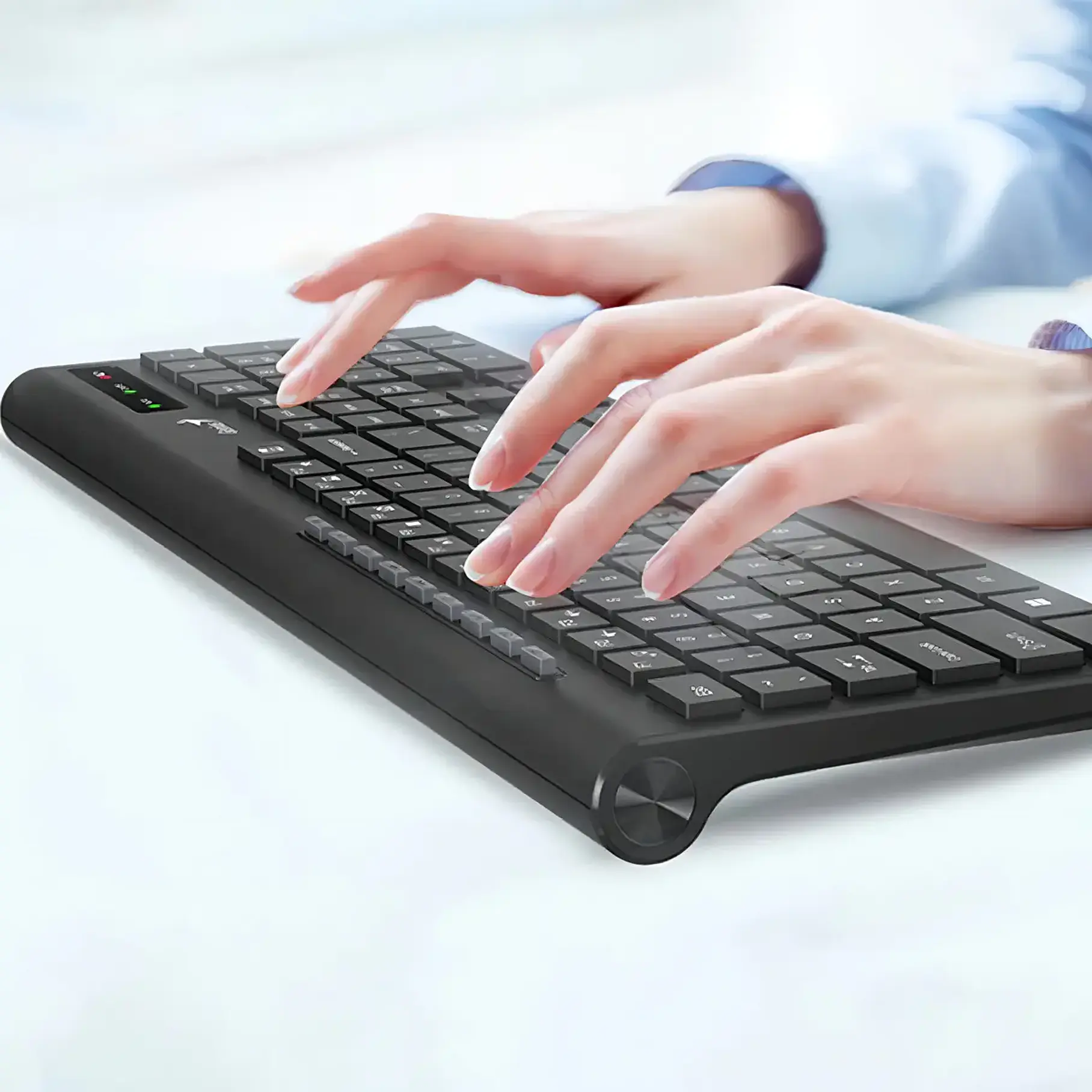 Teclado Inalámbrico Genius Slimstar 7230 Copilot Negro 5
