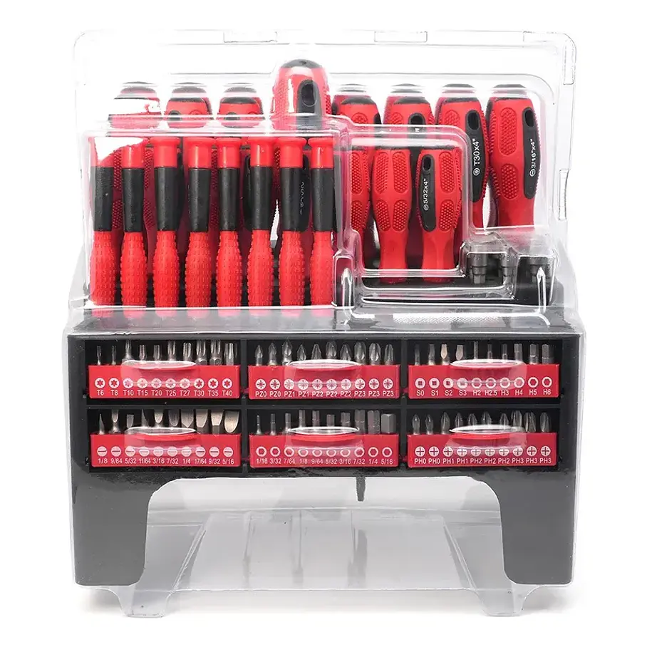 Set De Destornilladores Y Puntas Magnéticas 100 Pcs Kit Set Herramientas Reparación Construcción Arreglos 2