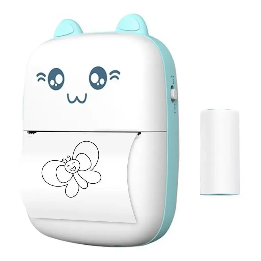 Mini Impresora Térmica Portátil Gatita Bluetooth 200dpi + 1 rollo  9