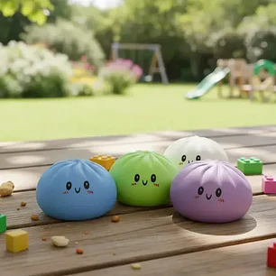 Juguete Dumpling Squishy Sorpresa Mystery Rainbow Fidget Juguete Viral Dumpling Variedad Colores Diversion Diseño Misterioso