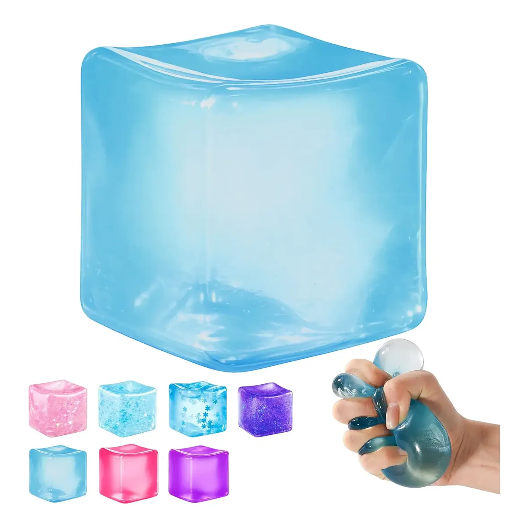 Cube Squeeze Juguetes Antiestrés - Cubos Sensoriales De Colores Para Aliviar La Ansiedad Relajación Y Concentración Ideal Para Niños Adultos Y Personas Con Autismo 2