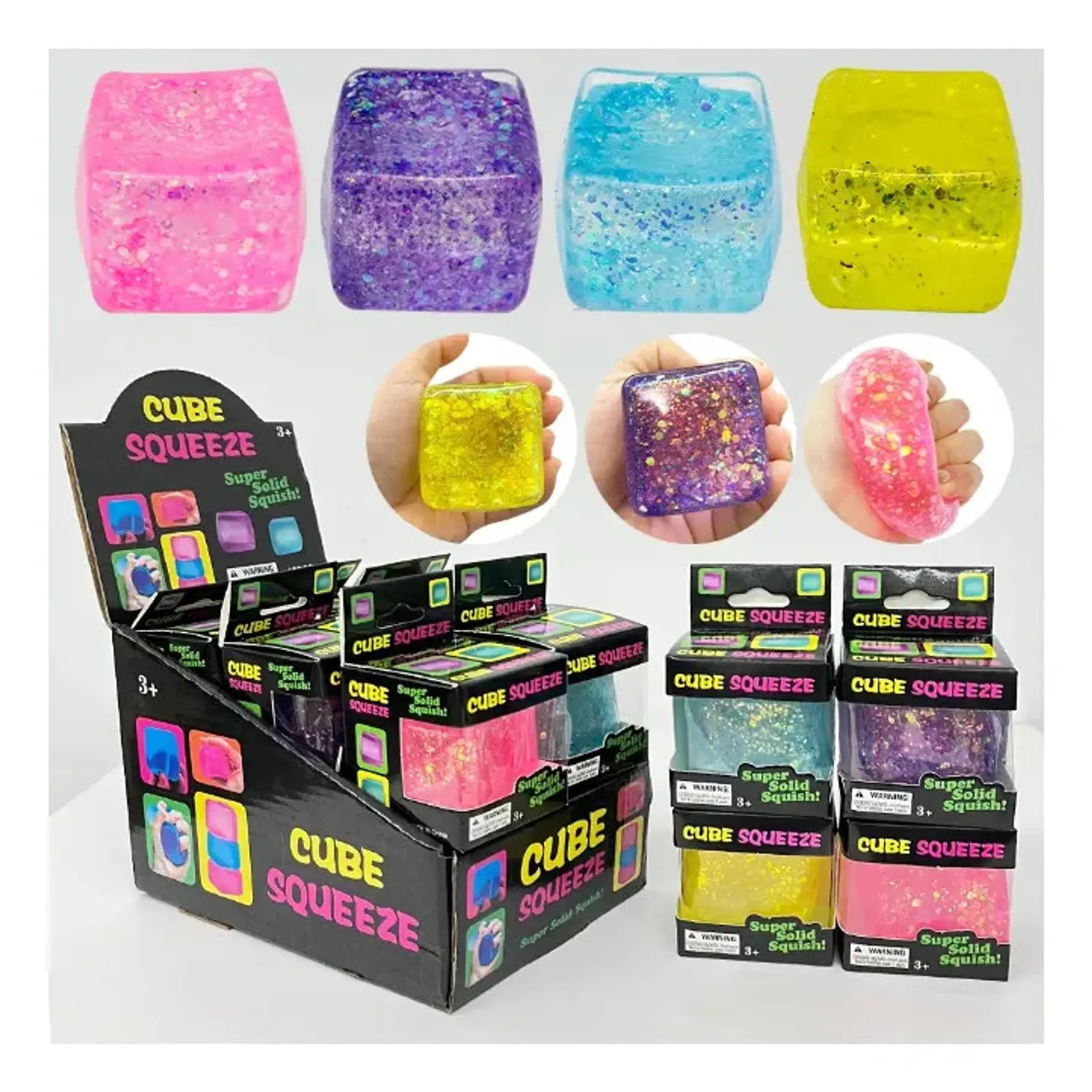 Cube Squeeze Juguetes Antiestrés - Cubos Sensoriales De Colores Para Aliviar La Ansiedad Relajación Y Concentración Ideal Para Niños Adultos Y Personas Con Autismo 3