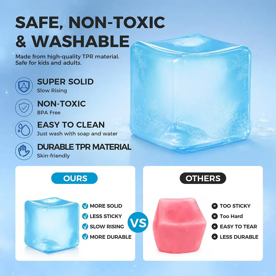 Cube Squeeze Juguetes Antiestrés - Cubos Sensoriales De Colores Para Aliviar La Ansiedad Relajación Y Concentración Ideal Para Niños Adultos Y Personas Con Autismo 7