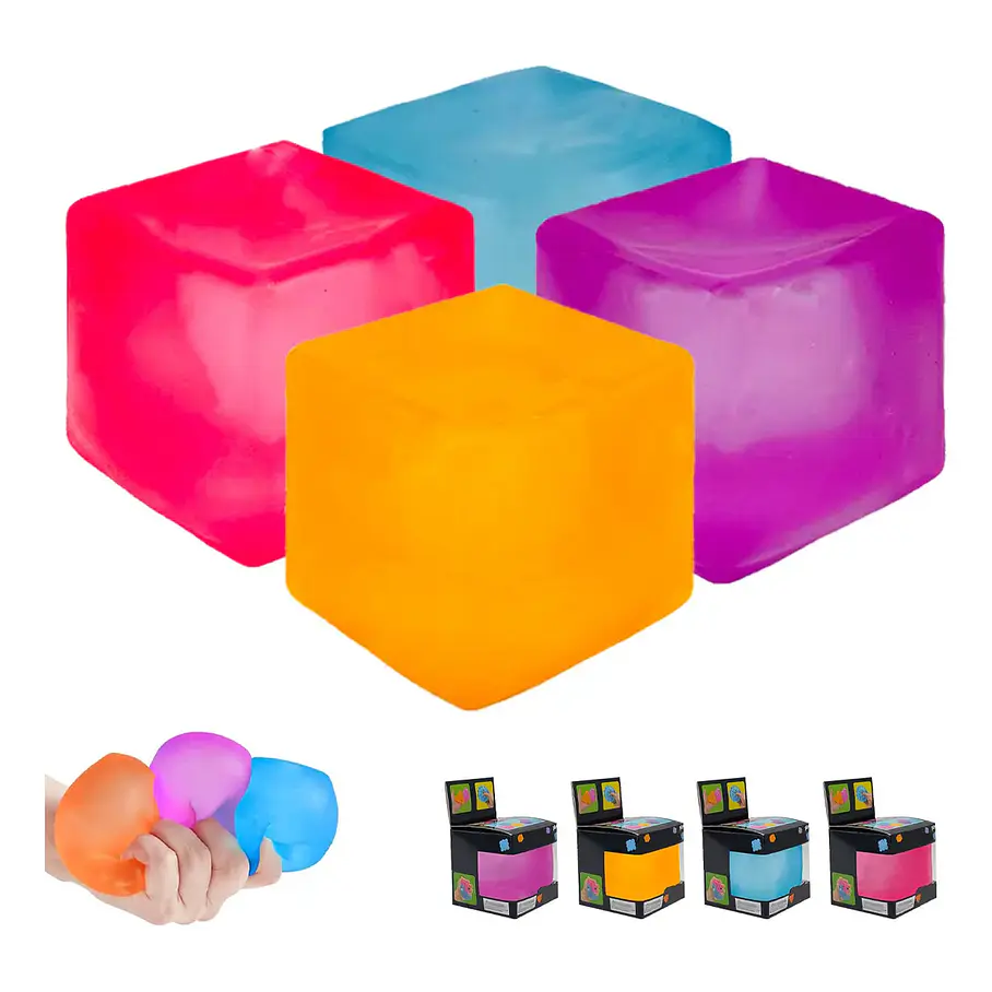 Cube Squeeze Juguetes Antiestrés - Cubos Sensoriales De Colores Para Aliviar La Ansiedad Relajación Y Concentración Ideal Para Niños Adultos Y Personas Con Autismo 1