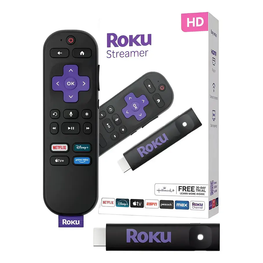 Roku 3840s2 Streaming Stick Hd Con Control Remoto Por Voz Negro De Voz 1