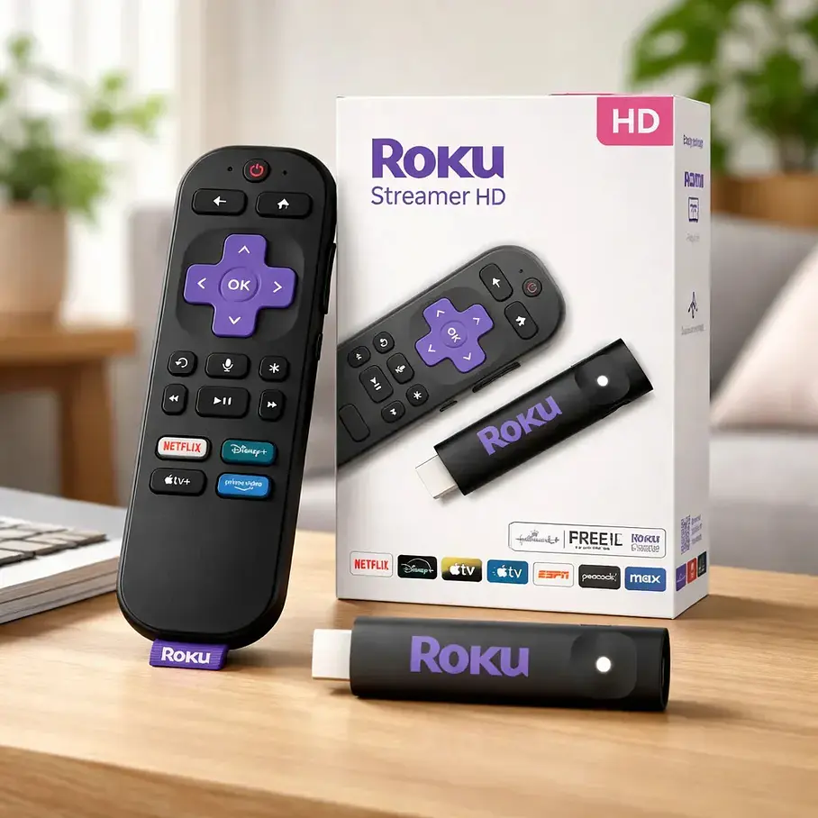 Roku 3840s2 Streaming Stick Hd Con Control Remoto Por Voz Negro De Voz 2