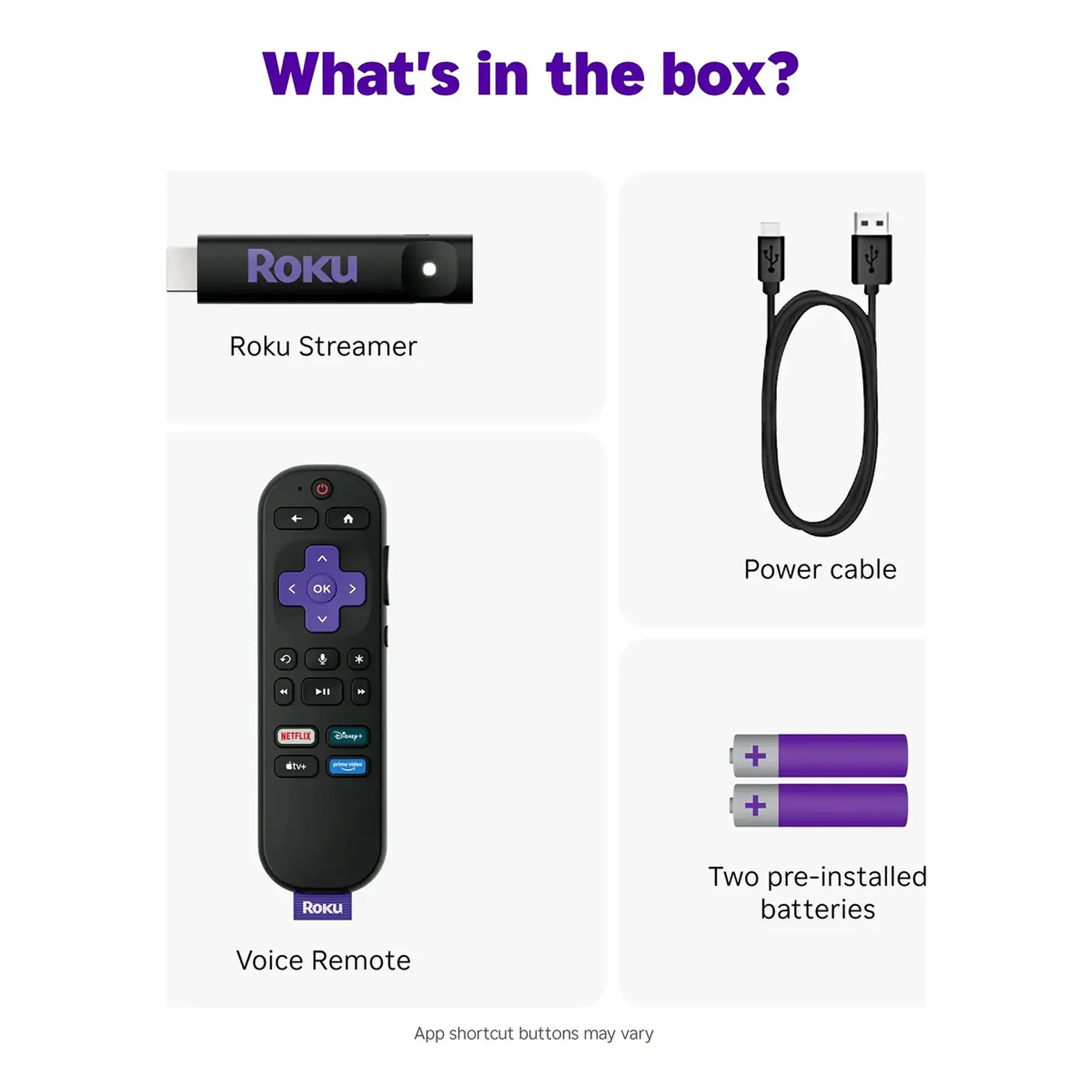Roku 3840s2 Streaming Stick Hd Con Control Remoto Por Voz Negro De Voz 5