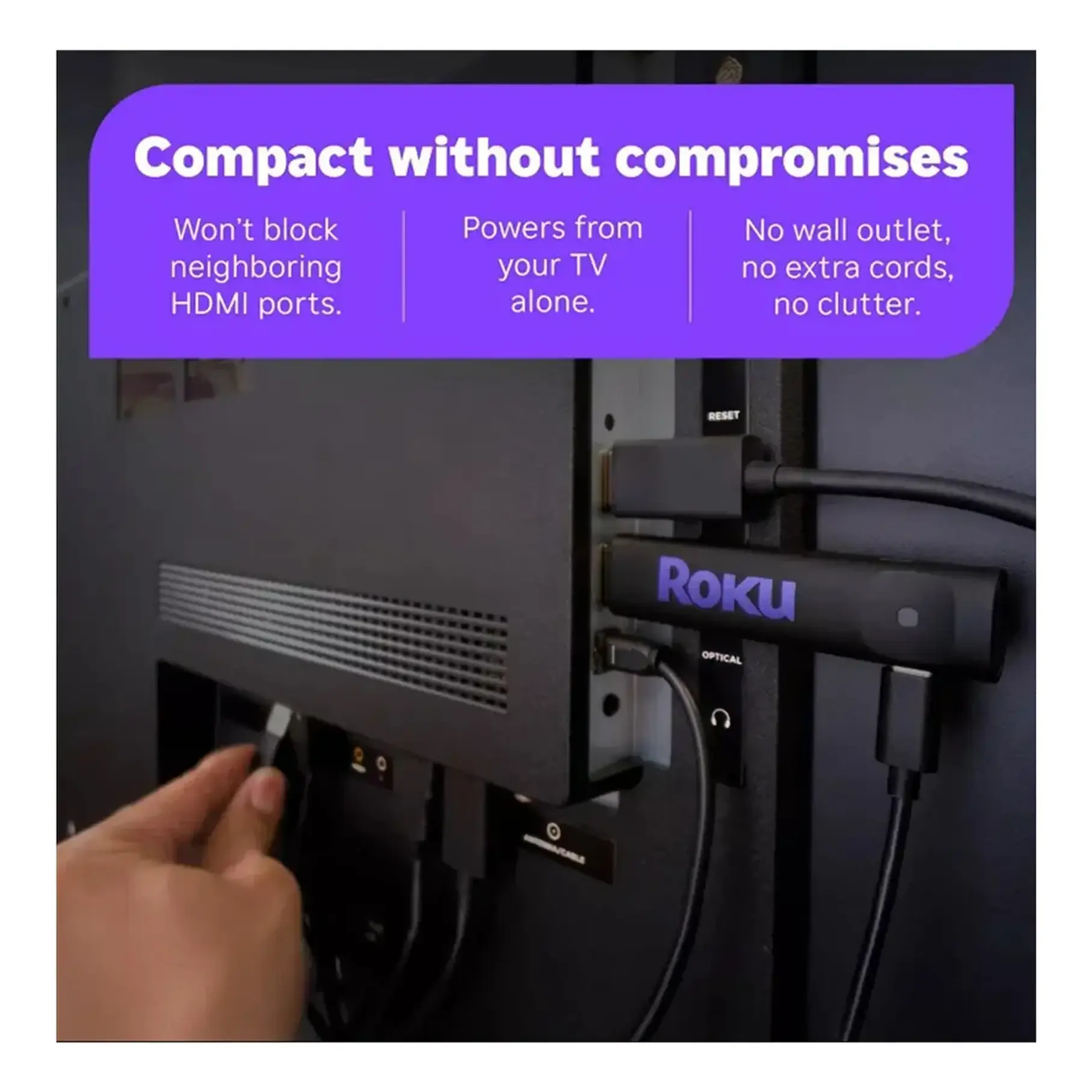 Roku 3840s2 Streaming Stick Hd Con Control Remoto Por Voz Negro De Voz 6