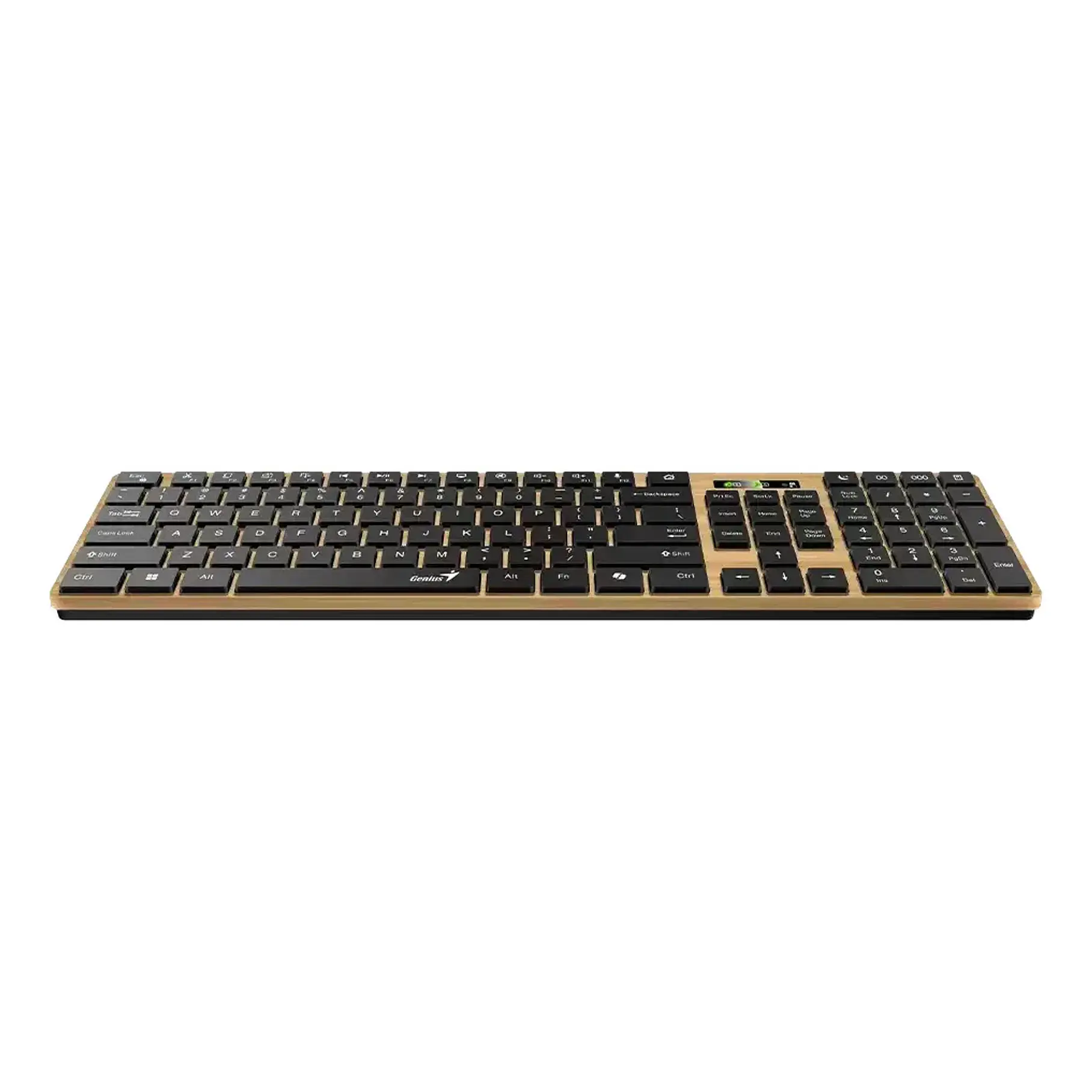 Teclado Genius Dual Wireless Bluetooth + Usb 2g Slimstar Copilot Ai T Wood Slim Star-7250BT 8