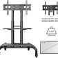 Rack De Pedestal Para Tv De 32 A 70 Ava 1500 60 1p Color Negro 2RL Material Super Resistente - Miniatura 5
