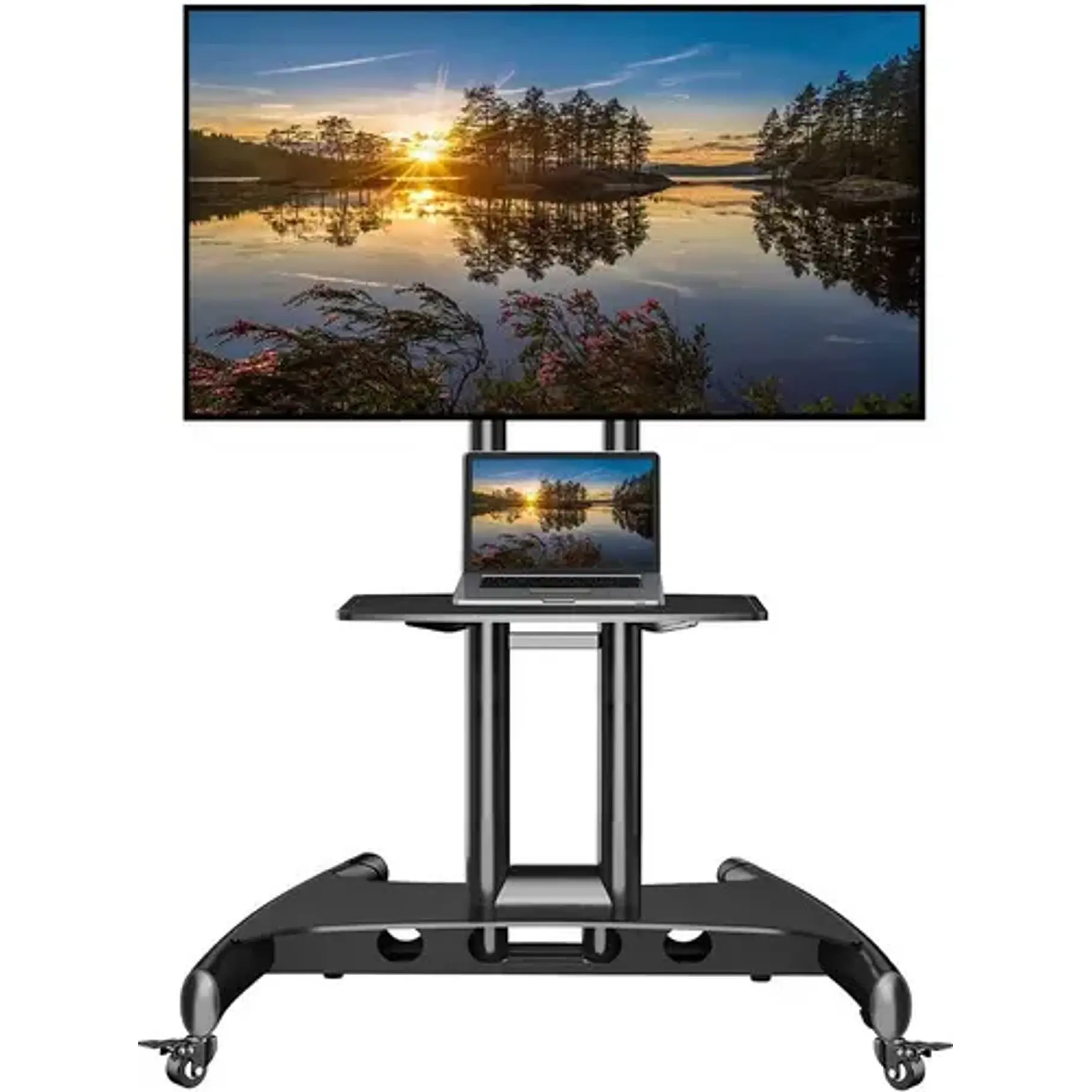 Rack De Pedestal Para Tv De 32 A 70 Ava 1500 60 1p Color Negro 2RL Material Super Resistente 1