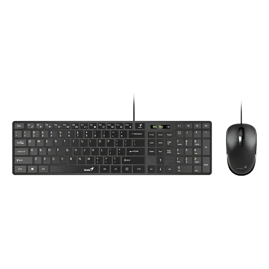 Kit Teclado + Mouse Copilot Usb Genius Slimstar C126 Negro SLIMSTAR-C126 2