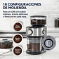 Molinillo Café Oster Automático De Muelas 18 Configuraciones Gris - Miniatura 6