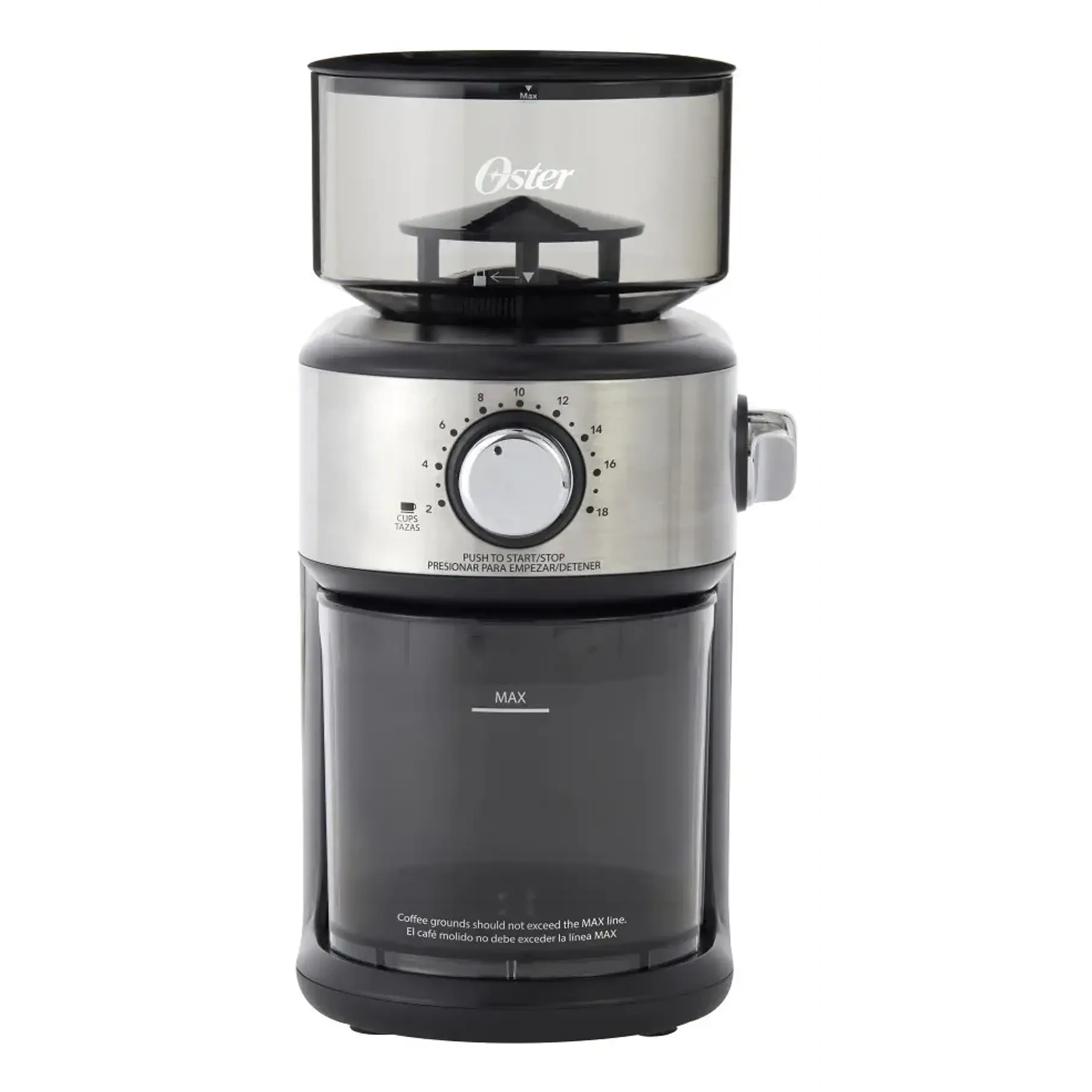 Molinillo Café Oster Automático De Muelas 18 Configuraciones Gris 2