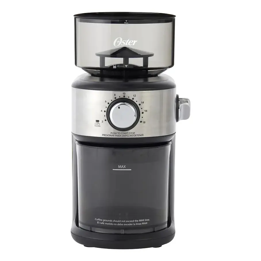 Molinillo Café Oster Automático De Muelas 18 Configuraciones Gris 2