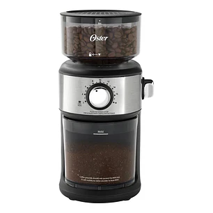 Molinillo Café Oster Automático De Muelas 18 Configuraciones Gris