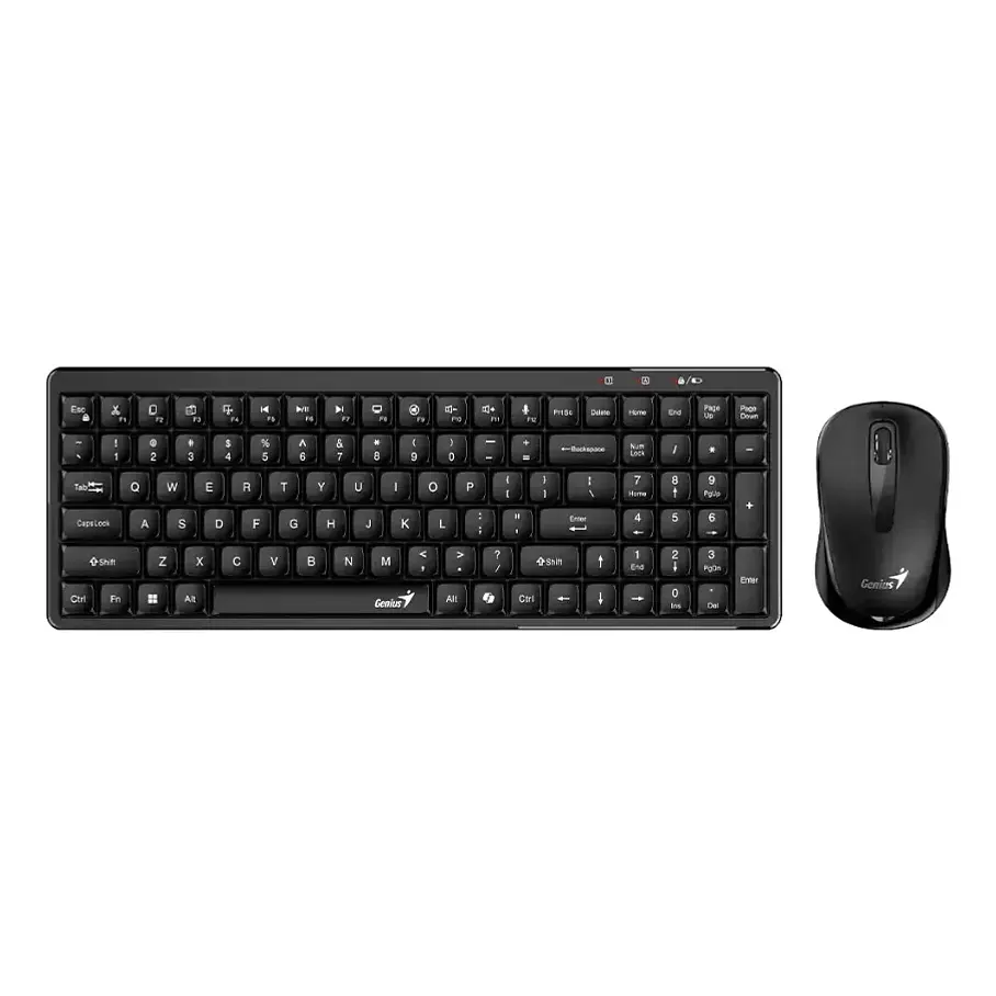 Kit Teclado y Mouse Genius Q8100 Inalámbrico en Español Negro 1