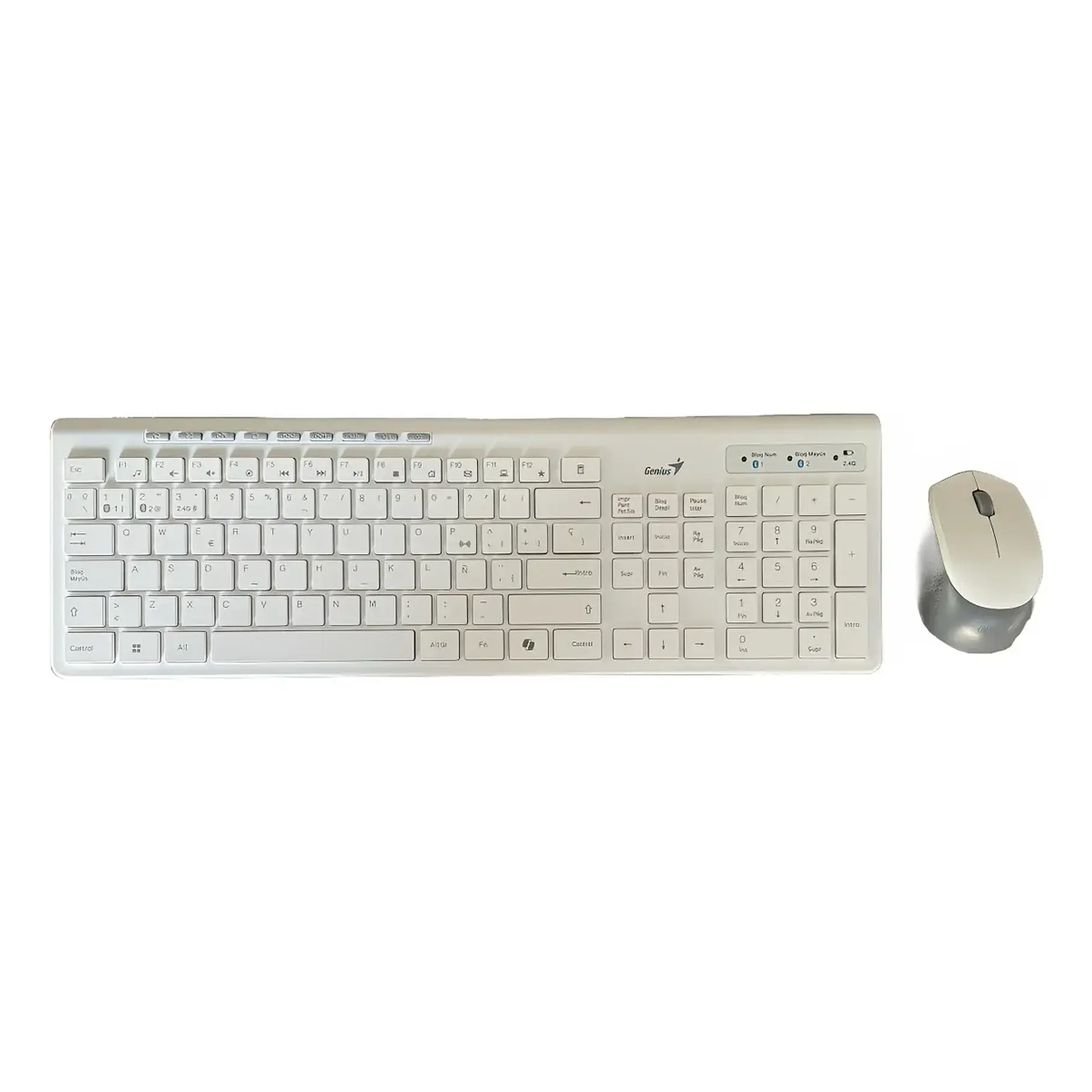Kit Teclado y Mouse Genius Slimstar 8230 Inalámbrico en Español Copilot Ai 1 3
