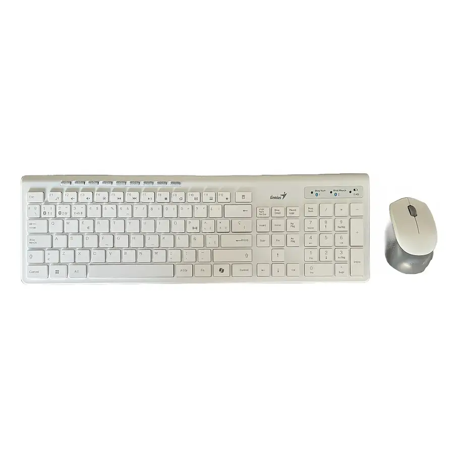 Kit Teclado y Mouse Genius Slimstar 8230 Inalámbrico en Español Copilot Ai 1 3